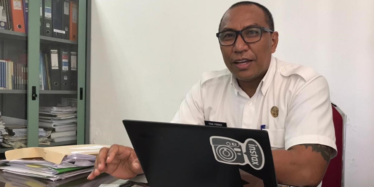 Sekretaris Dinas PUPR Mimika, Inosensius Yoga Pribadi.  Foto: Anti Patabang/Papua60detik